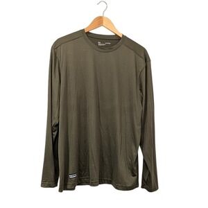 Under Armour Tactical Long Sleeve Shirt Olive Green Men's XL Loose‎ Fit